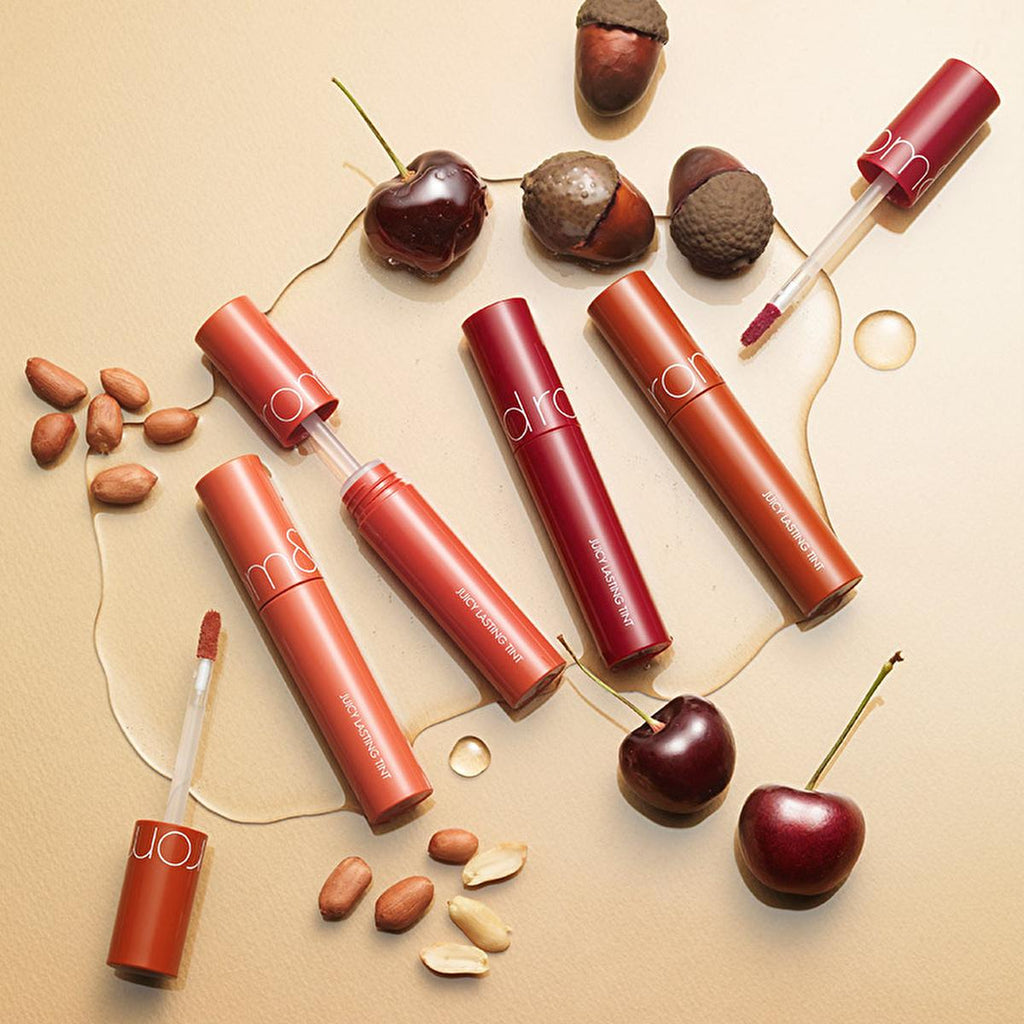 rom&nd Juicy Lasting Tint: #11 Pink Pumpkin - Glossy, Moisturizing, Long-Lasting Korean Lip Tint for Hydrated & Vibrant Lips